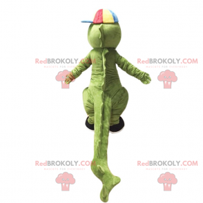 Mascote crocodilo com boné e tênis - Redbrokoly.com