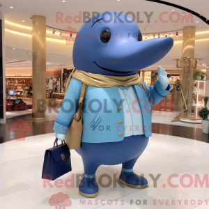 Personaggio mascotte balena...