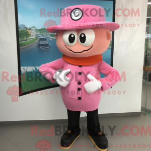 Rosa armbåndsur maskot...