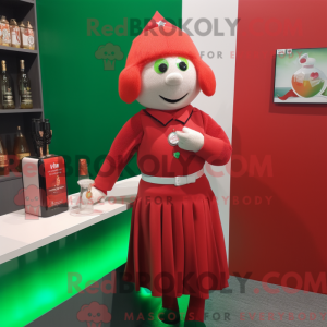 Red Irish Flag maskot...