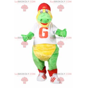 Krokodilmaskot i sportkläder - Redbrokoly.com