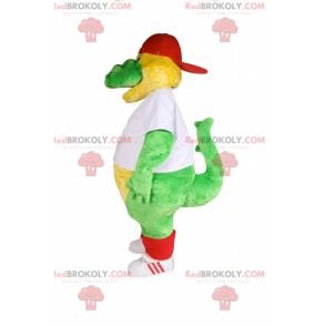 Krokodilmascotte in sportkleding - Redbrokoly.com