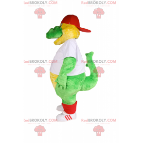 Mascote crocodilo em roupas esportivas - Redbrokoly.com