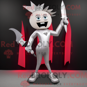 Sølv Knife Thrower maskot...