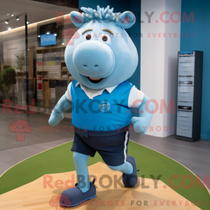 Blue Sow maskotdraktfigur...