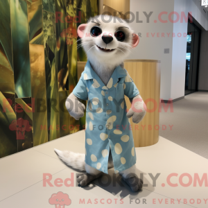 Grijze fret mascottekostuum...