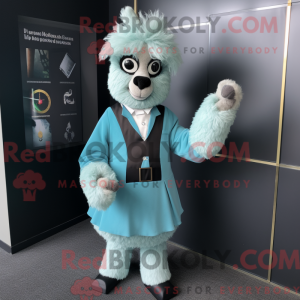 Cyan Alpakka máscara...