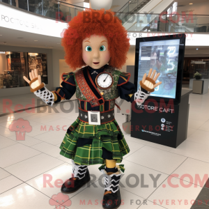 Rust Irish Dancer maskot...