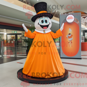 Orange Ring Master maskot...