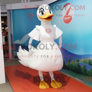 Postava maskota labutě...