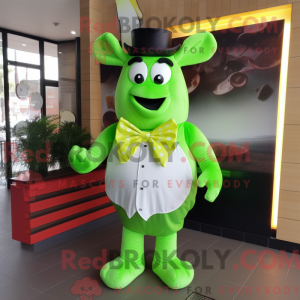 Postava maskota Lime Green...