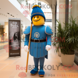 Blue Swiss Guard mascot...