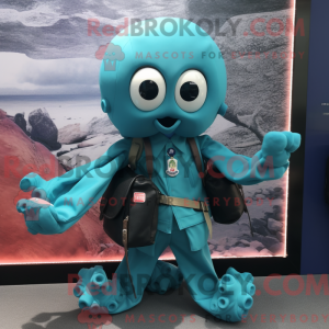 Turkis Octopus maskot...