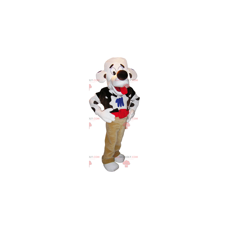 Mascote dálmata em calças - Redbrokoly.com