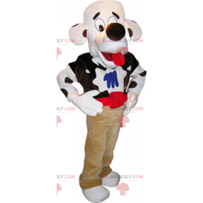 Mascotte de dalmatien en pantalon - Redbrokoly.com