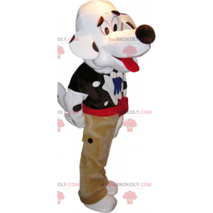 Mascotte de dalmatien en pantalon - Redbrokoly.com