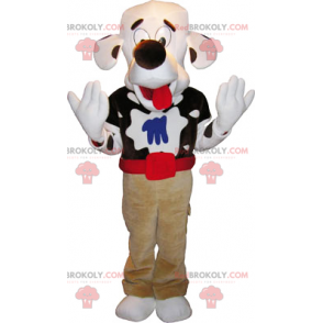 Mascotte de dalmatien en pantalon - Redbrokoly.com