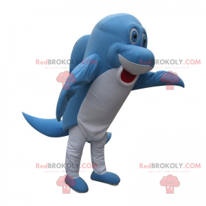 Maskottchen des blauen Delphins - Redbrokoly.com