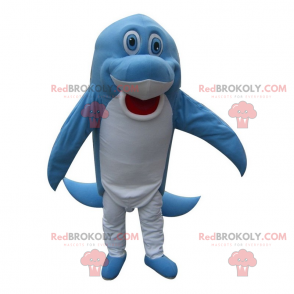 Blauwe dolfijn mascotte - Redbrokoly.com