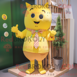 Gult anheng com máscara de...