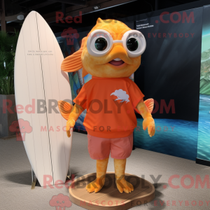 Peach Goldfish mascot...
