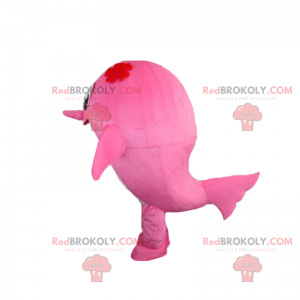 Mascote golfinho rosa - Redbrokoly.com