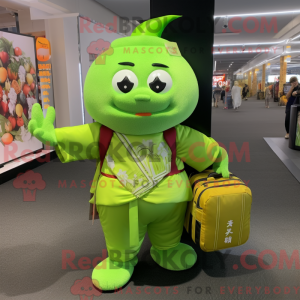 Postava maskota Lime Green...