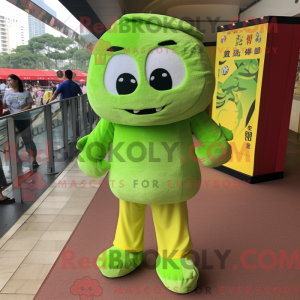 Lime Green Dim Sum mascotte...