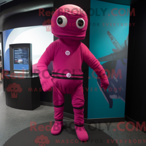 Costume de mascotte Magenta...