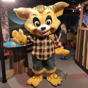 Disfraz de mascota Gold Bat...