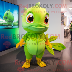 Postava maskota Lime Green...