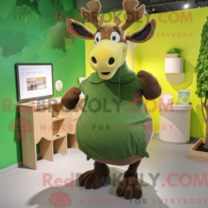 Máscara de Olive Elk com...
