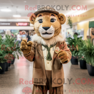 Olive Mountain Lion mascot...