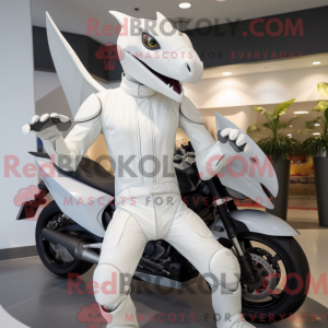 White Pterodactyl mascot...
