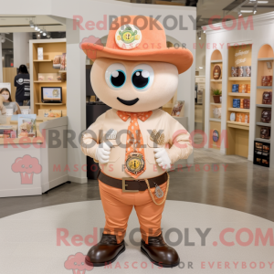 Peach Horseshoe mascot...