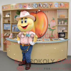Peach Horseshoe Maskottchen...
