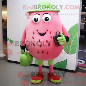 Rosa melon maskot kostyme...