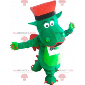 Dinosaur maskot s kloboukem - Redbrokoly.com