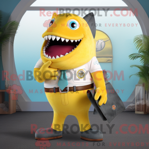 Personaggio mascotte giallo...
