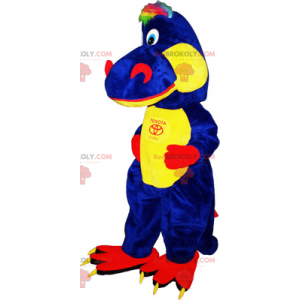 Mascotte de dinosaure bicolore - Redbrokoly.com