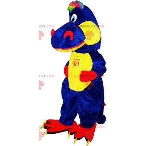 Mascote dinossauro bicolor - Redbrokoly.com