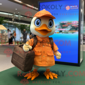 Orange Gosling maskot...