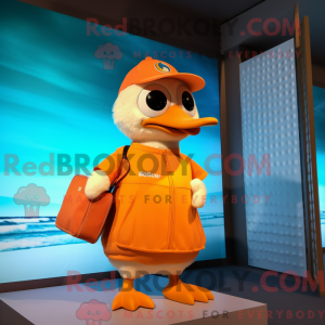 Orange Gosling maskot...