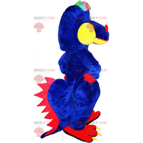 Mascote dinossauro bicolor - Redbrokoly.com