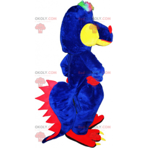 Mascotte de dinosaure bicolore - Redbrokoly.com