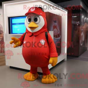 Maskotka Rød Penguin Drakt...