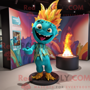 Turkis Fire Eater maskot...