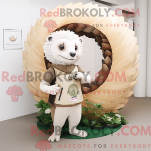 White Pangolin mascot...