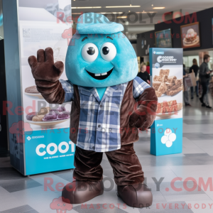 Disfraz de mascota de Cyan...