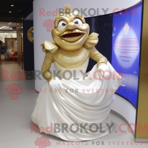 Gold Contortionist mascot...